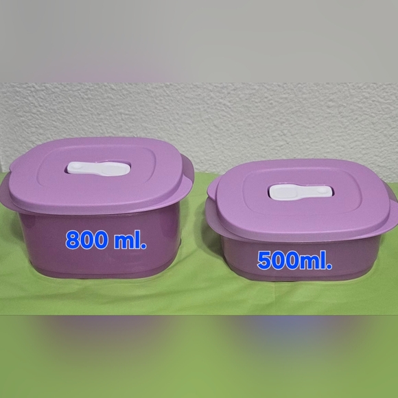 Tupperware Purple Food Storage Containers - Picture 1 of 4